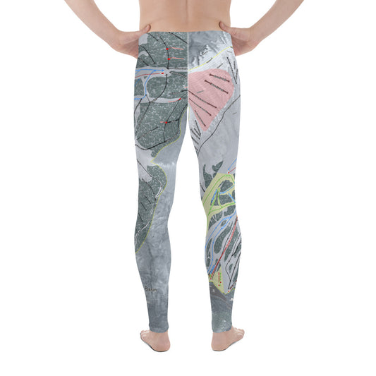 Arapahoe Basin, Colorado Ski Trail Map - Men's Base Layer Bottoms - Powderaddicts