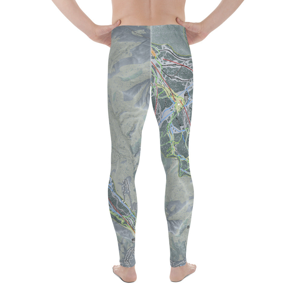 Beaver Creek, Colorado Ski Trail Map - Men's Base Layer Bottoms - Powderaddicts
