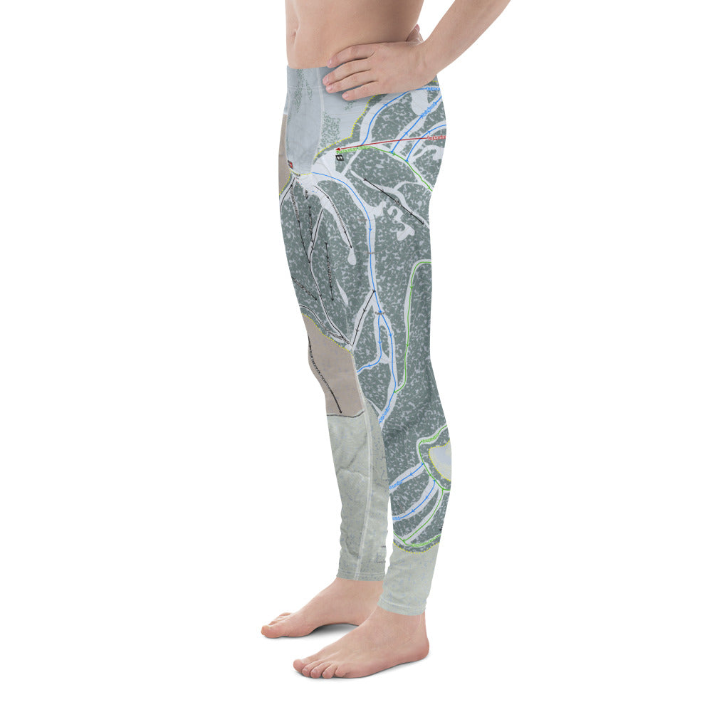 Brundage, Idaho Ski Trail Map - Men's Base Layer Bottoms - Powderaddicts