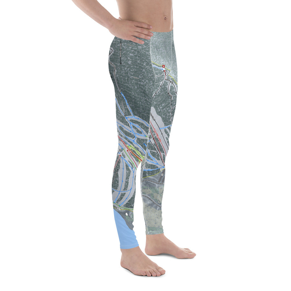 Cannon Mountain, New Hampshire Ski Trail Map - Men's Base Layer Bottoms - Powderaddicts