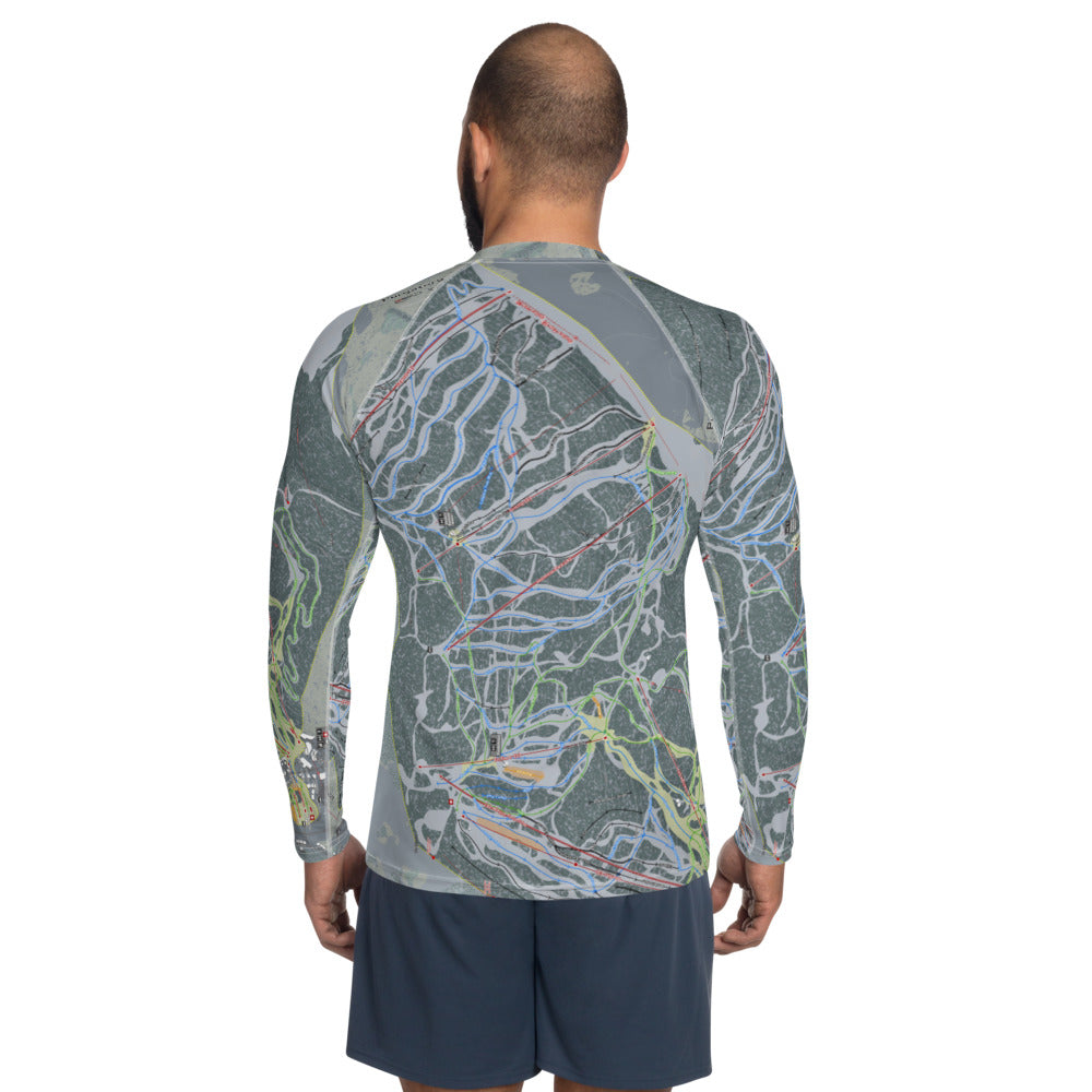 Purgatory, Colorado Ski Trail Map Men's Base Layer Top - Powderaddicts