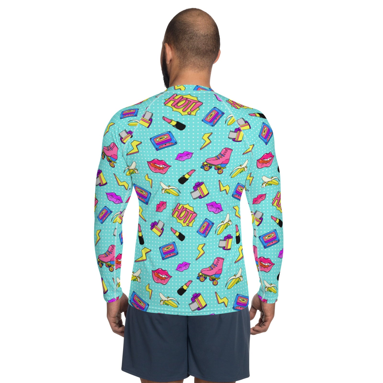 90's Collage Men's Base Layers - Powderaddicts