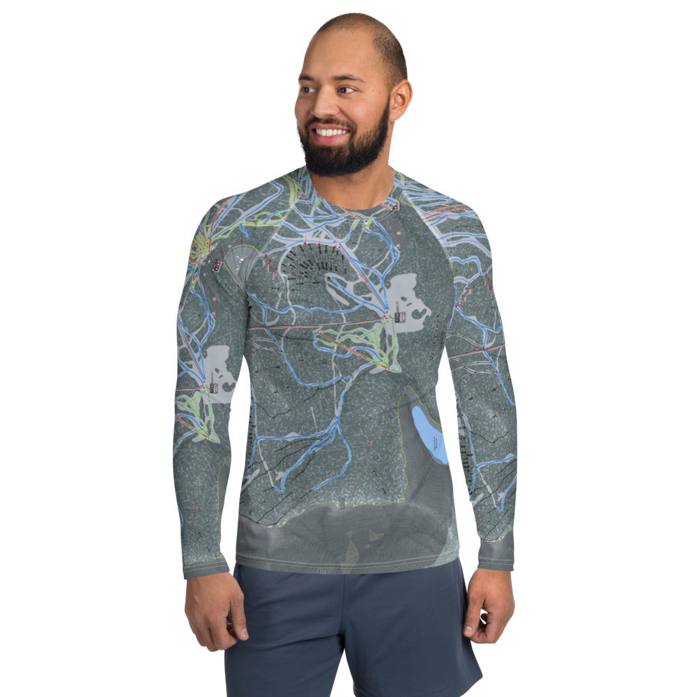 Wolf Creek, Colorado Ski Trail Map Men's Base Layer Top - Powderaddicts