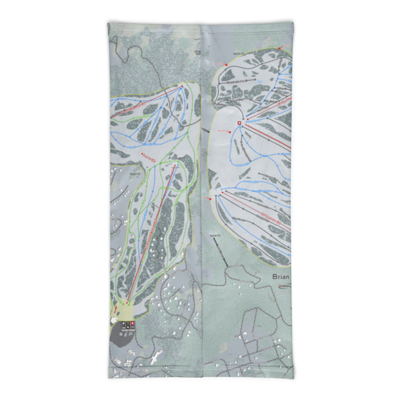 Brian Head, Utah Ski Trail Map Printed Neck Gaiter - Powderaddicts
