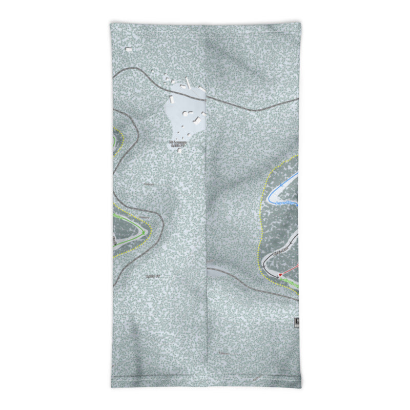 Mt Lemmon, Arizona Ski Trail Map Printed Neck Gaiter - Powderaddicts