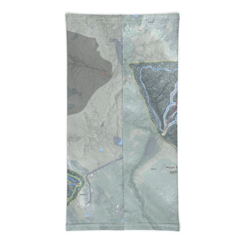 Mount Sunapee, New Hampshire Ski Trail Map Printed Neck Gaiter - Powderaddicts
