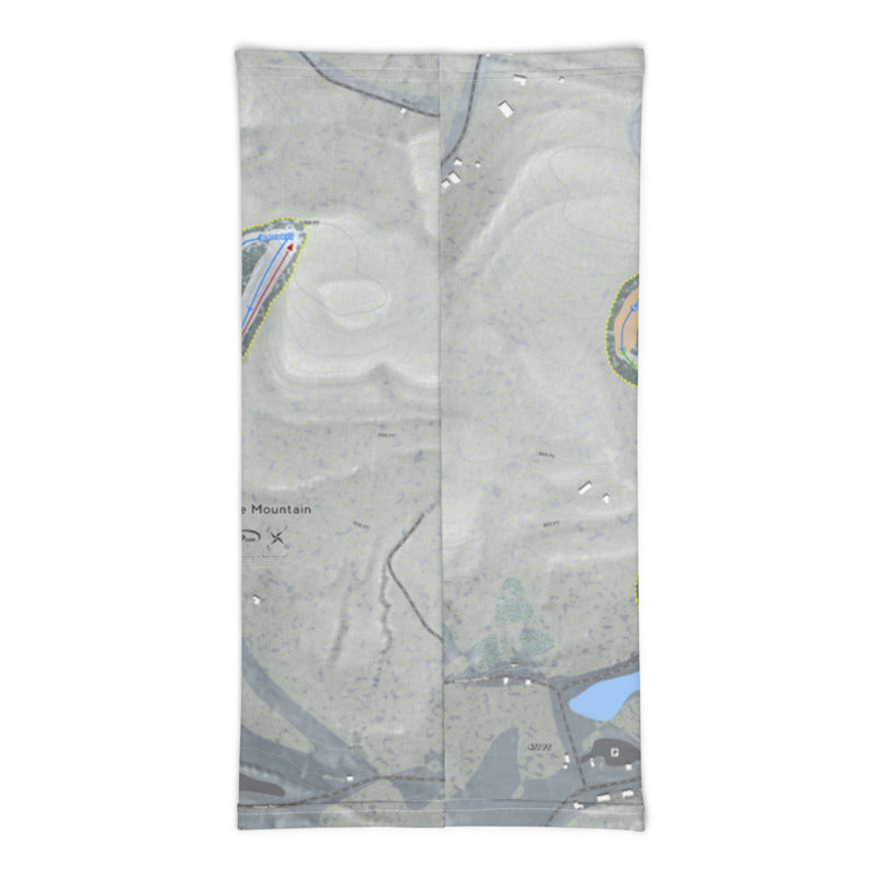 Shawnee Mountain, Pennsylvania Ski Trail Map Printed Neck Gaiter - Powderaddicts