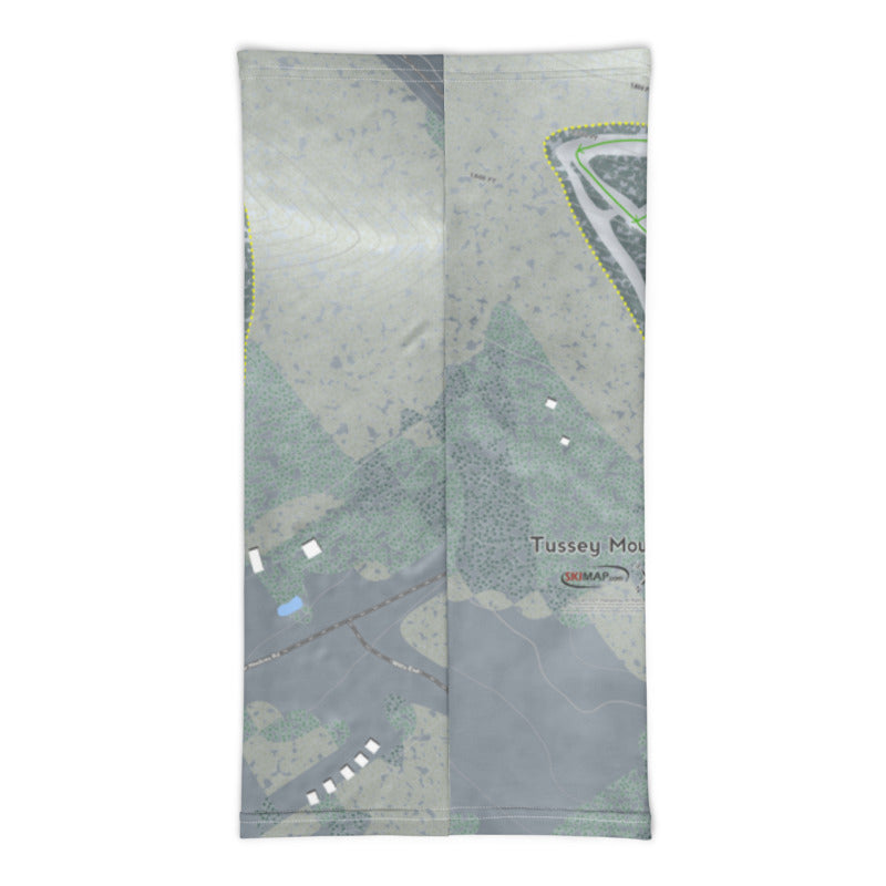 Tussey Mountain, Pennsylvania Ski Trail Map Printed Neck Gaiter - Powderaddicts