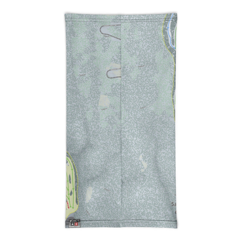 Sandia Peak, New Mexico Ski Trail Map Printed Neck Gaiter - Powderaddicts