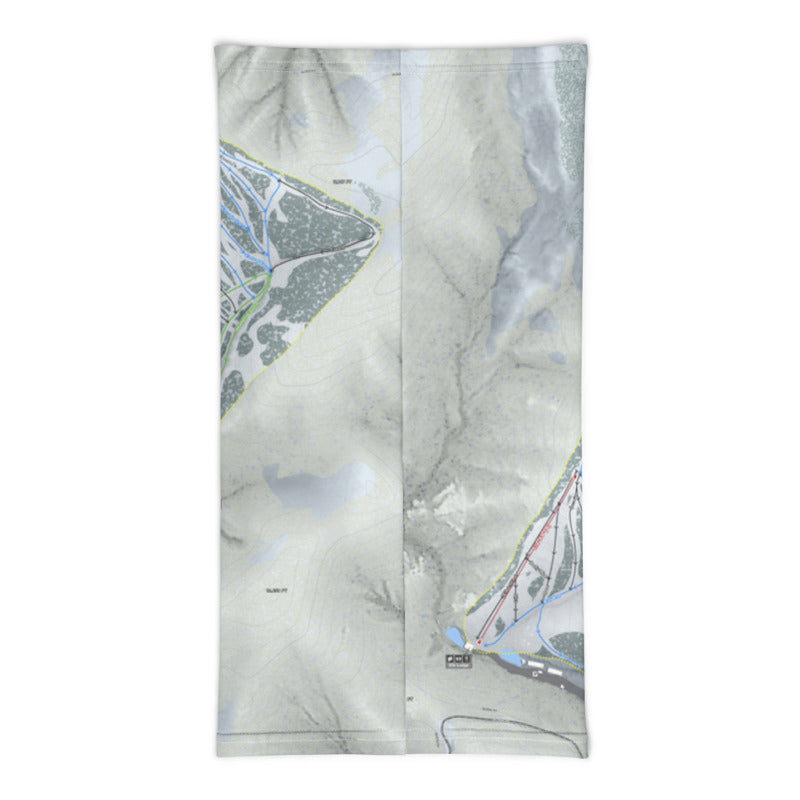 Ski Apache, New Mexico Ski Trail Map Printed Neck Gaiter - Powderaddicts