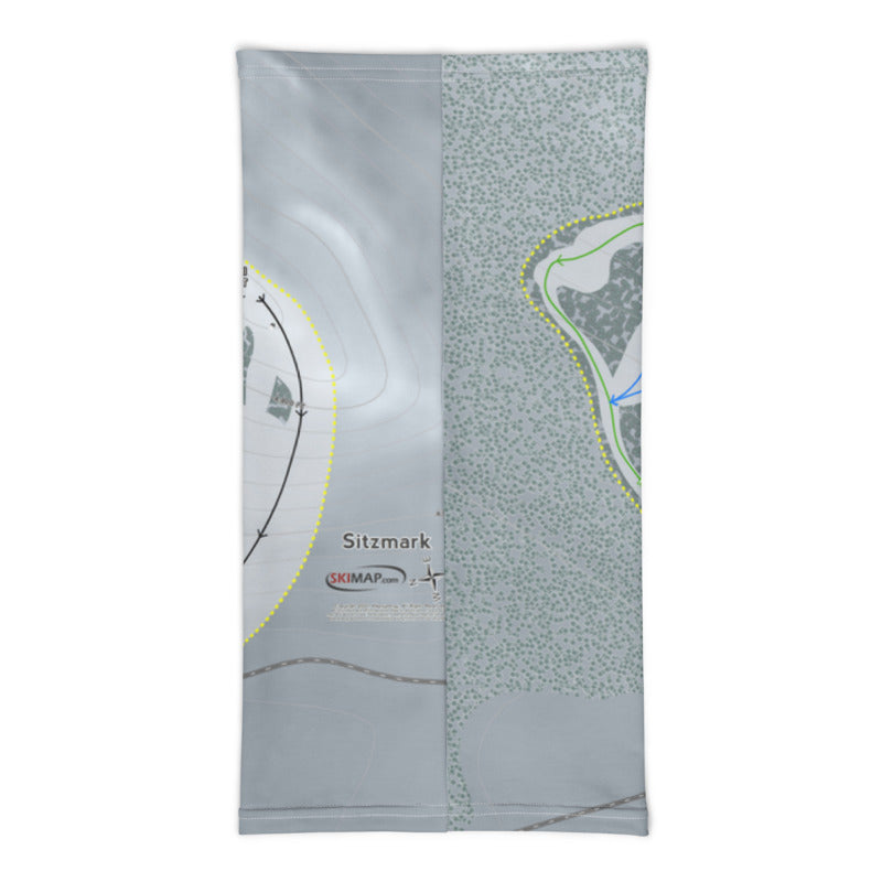 Sitz mark, Washington Ski Trail Map Printed Neck Gaiter - Powderaddicts