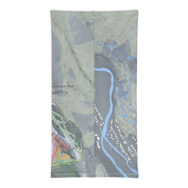 Howelsen Hill, Colorado Ski Trail Map Printed Neck Gaiter - Powderaddicts