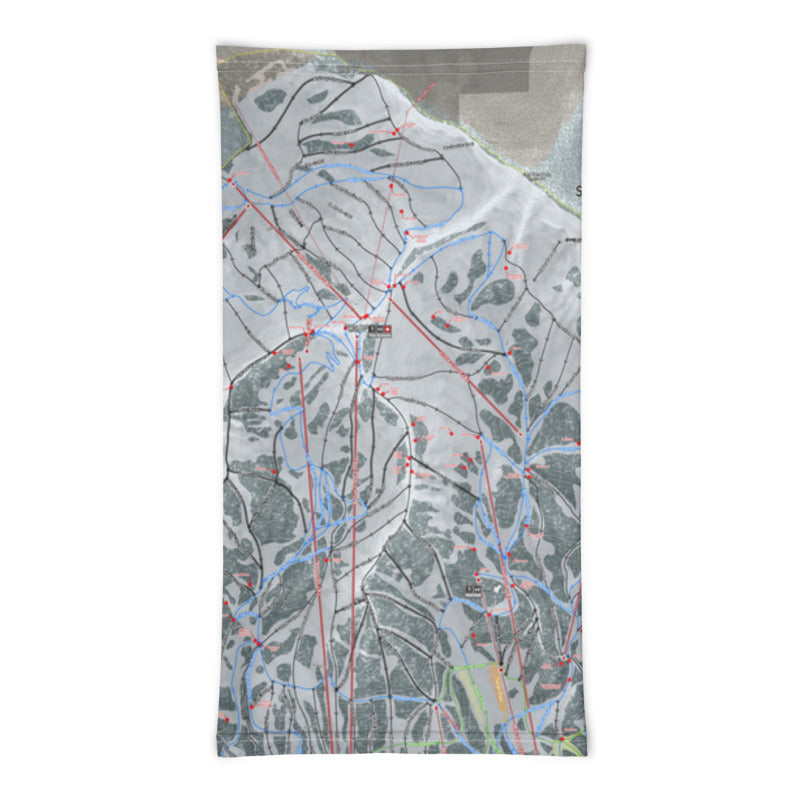 Snowbird, Utah Ski Resort Map Neck Gaiter - Powderaddicts