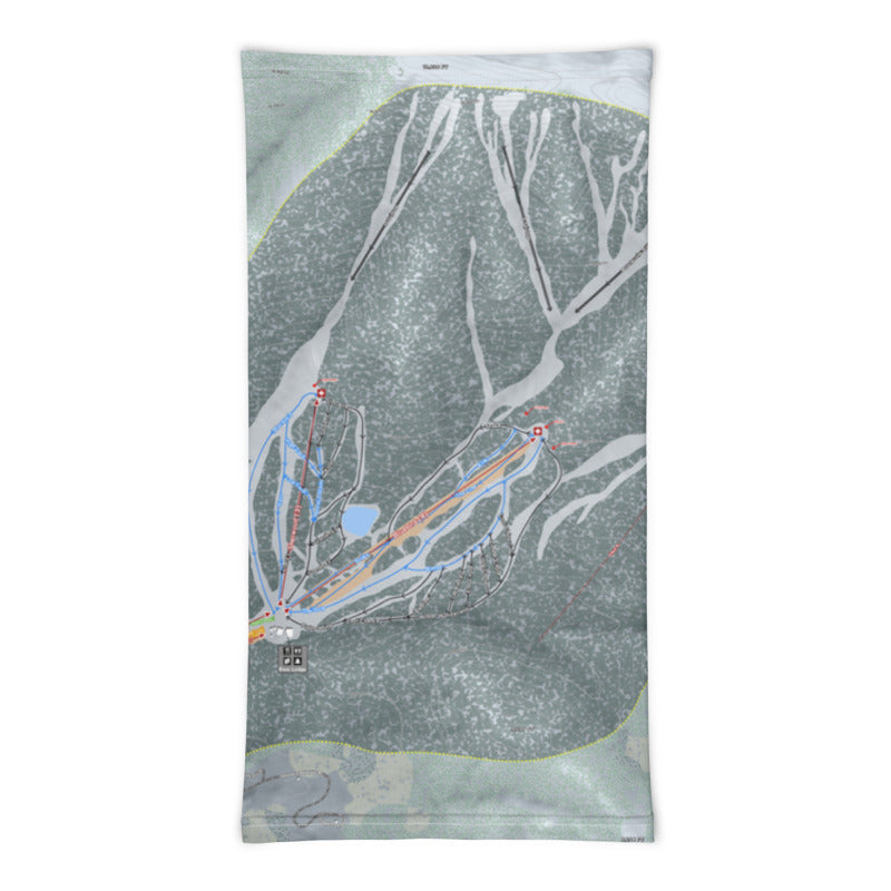 Lee Canyon, Nevada Ski Trail Map Printed Neck Gaiter - Powderaddicts