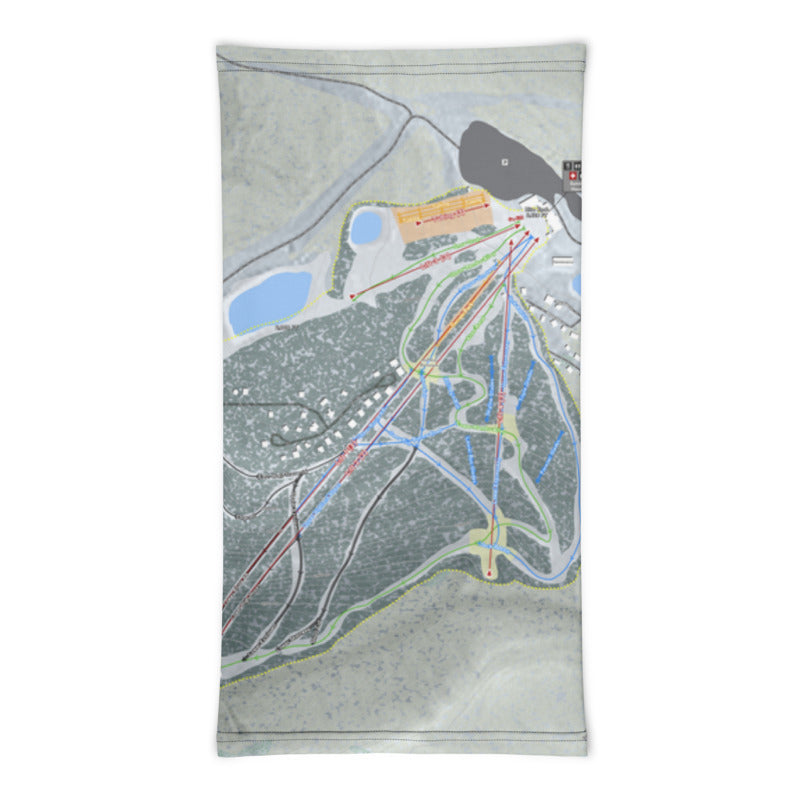 Blue Knob, Pennsylvania Ski Trail Map Printed Neck Gaiter - Powderaddicts