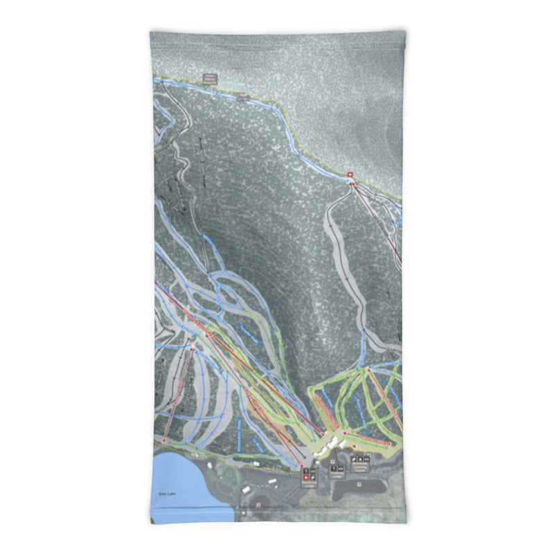 Cannon Mountain, New Hampshire Ski Trail Map Printed Neck Gaiter - Powderaddicts