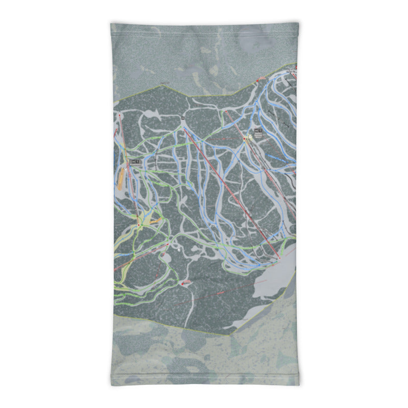 Purgatory, Colorado Ski Trail Map Printed Neck Gaiter - Powderaddicts