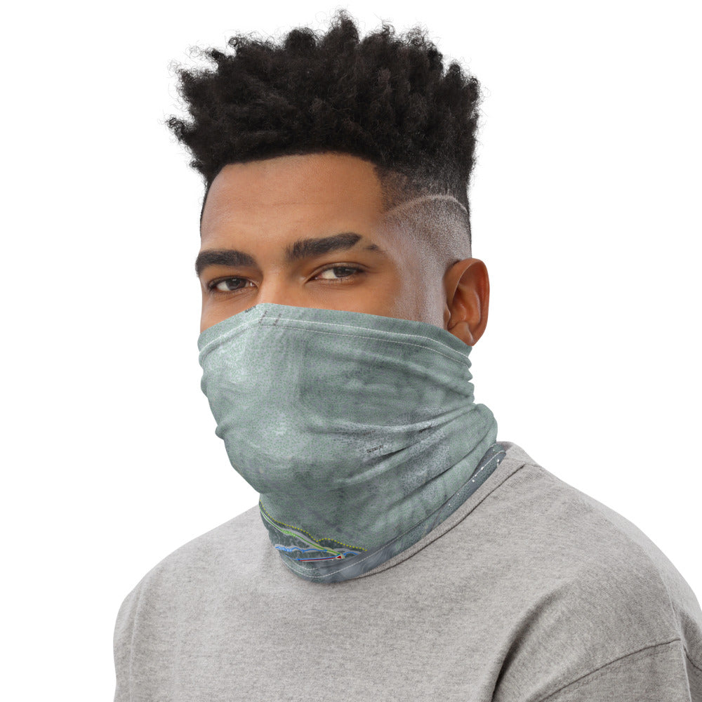 Gore Mountain, New York Ski Trail Map Printed Neck Gaiter - Powderaddicts