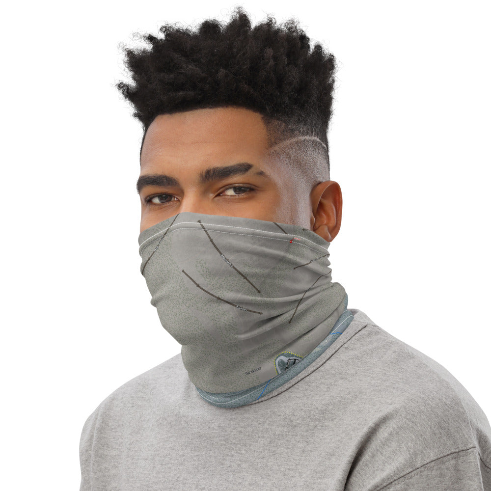 Ski Cooper, Colorado Ski Trail Map Printed Neck Gaiter - Powderaddicts