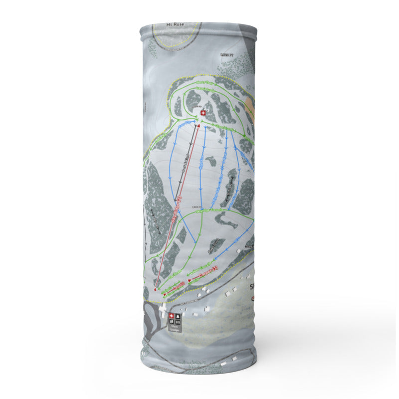 Sky Tavern, Nevada Ski Trail Map Printed Neck Gaiter - Powderaddicts