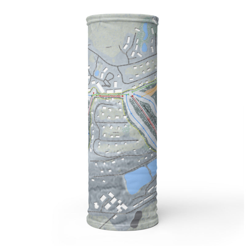 Hidden Valley, Pennsylvania Ski Trail Map Printed Neck Gaiter - Powderaddicts