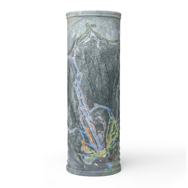 Black Mountain, Maine Ski Trail Map Printed Neck Gaiter - Powderaddicts