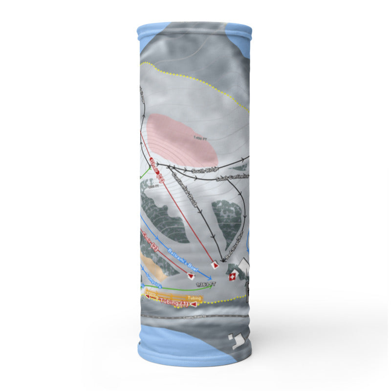 Buena Vista, Minnesota Ski Trail Map Printed Neck Gaiter - Powderaddicts