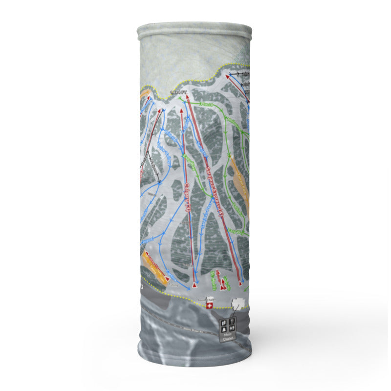Giants Ridge, Minnesota Ski Trail Map Printed Neck Gaiter - Powderaddicts