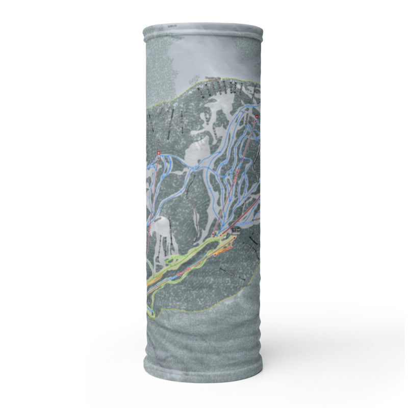 Mission Ridge, Washington Ski Trail Map Printed Neck Gaiter - Powderaddicts
