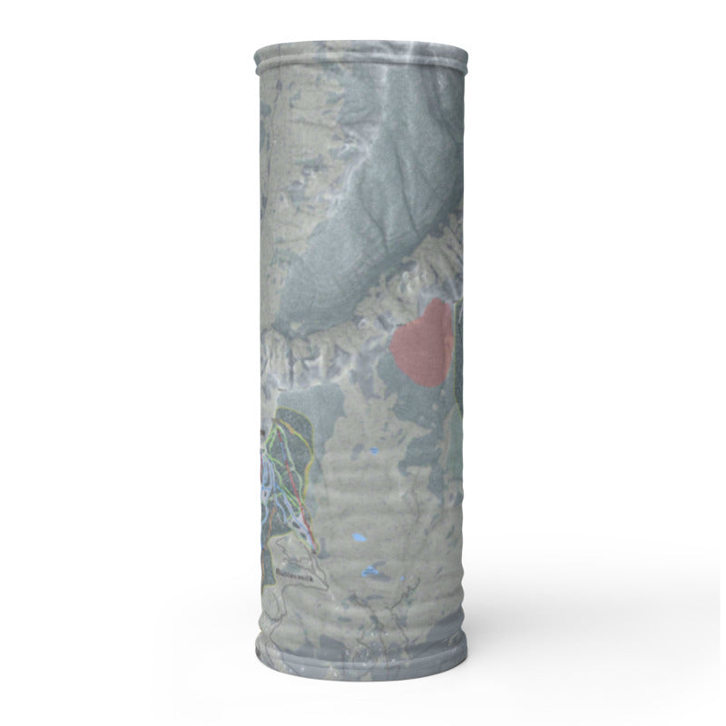 Aspen Snowmass, Colorado Ski Trail Map Printed Neck Gaiter - Powderaddicts