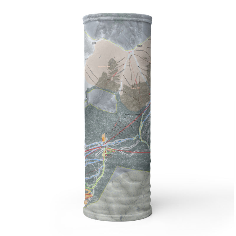 Keystone, Colorado Ski Trail Map Printed Neck Gaiter - Powderaddicts