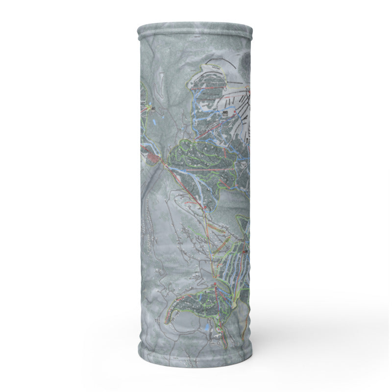 Big Sky Combo, Montana Ski Trail Map Printed Neck Gaiter - Powderaddicts