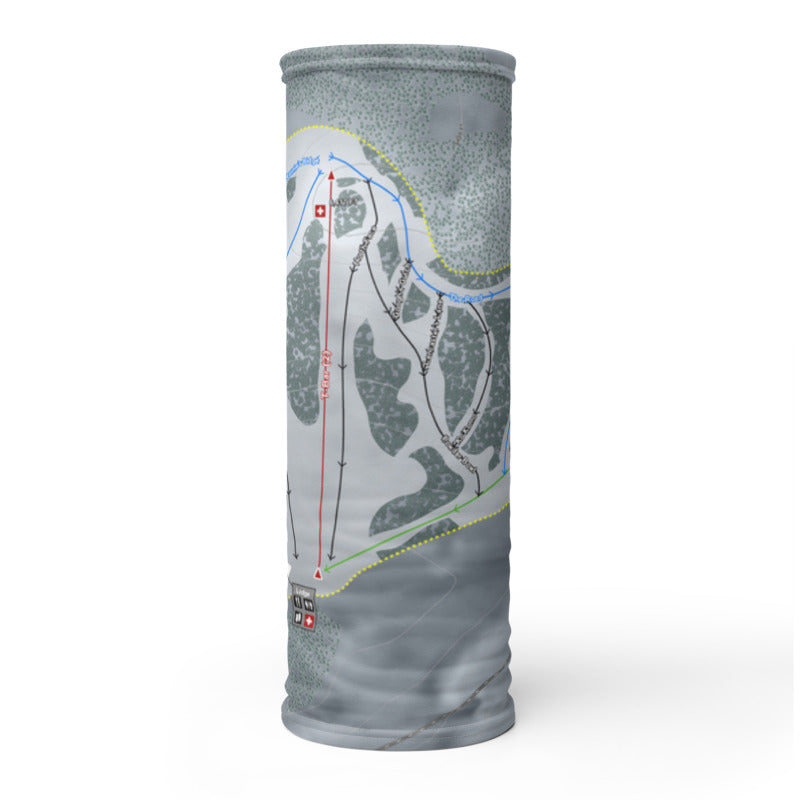 Cedar Pass, California Ski Trail Map Printed Neck Gaiter - Powderaddicts