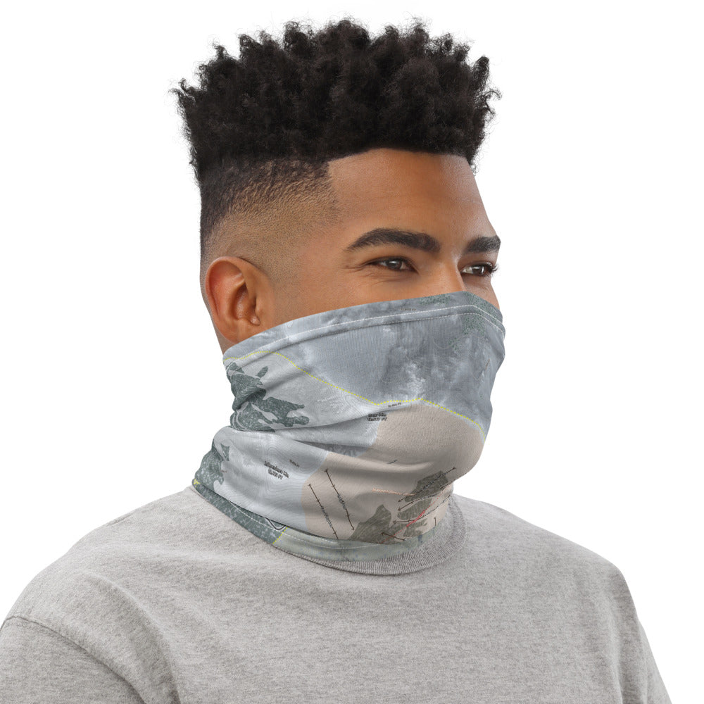 Keystone, Colorado Ski Trail Map Printed Neck Gaiter - Powderaddicts