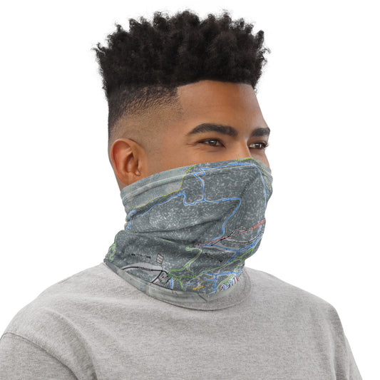 Killington, Vermont Ski Trail Map Printed Neck Gaiter - Powderaddicts