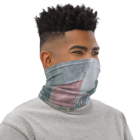 Loveland, Colorado Ski Trail Map Printed Neck Gaiter - Powderaddicts