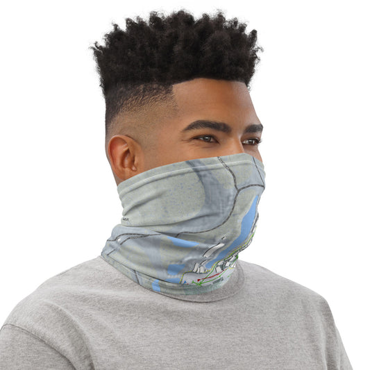 Seven Springs, Pennsylvania Ski Trail Map Printed Neck Gaiter - Powderaddicts