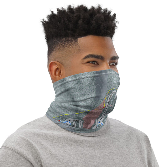 Sleeping Giant, Wyoming Ski Trail Map Printed Neck Gaiter - Powderaddicts