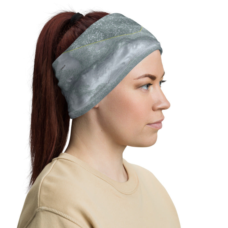 Diamond Peak, Nevada Ski Trail Map Printed Neck Gaiter - Powderaddicts