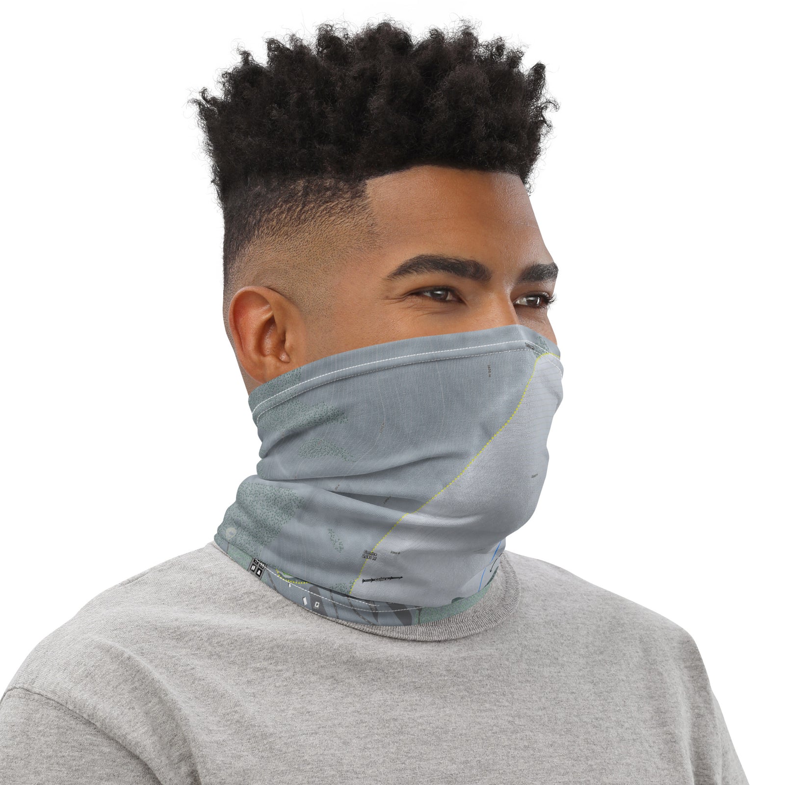 MARMOT BASIN, ALBERTA SKI TRAIL MAP Neck Gaiter