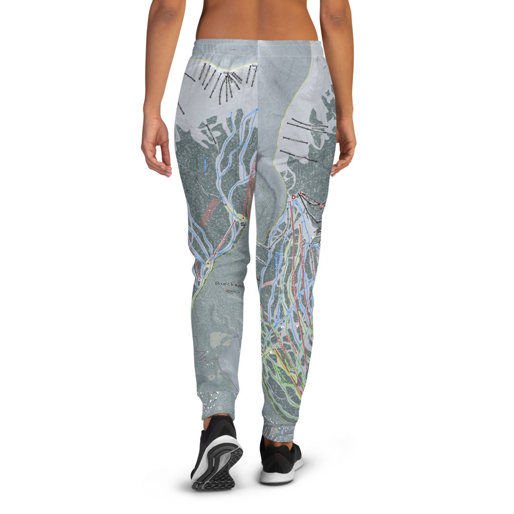 Breckenridge, Colorado Ski Trail Map Women's Mid-Layer - Powderaddicts
