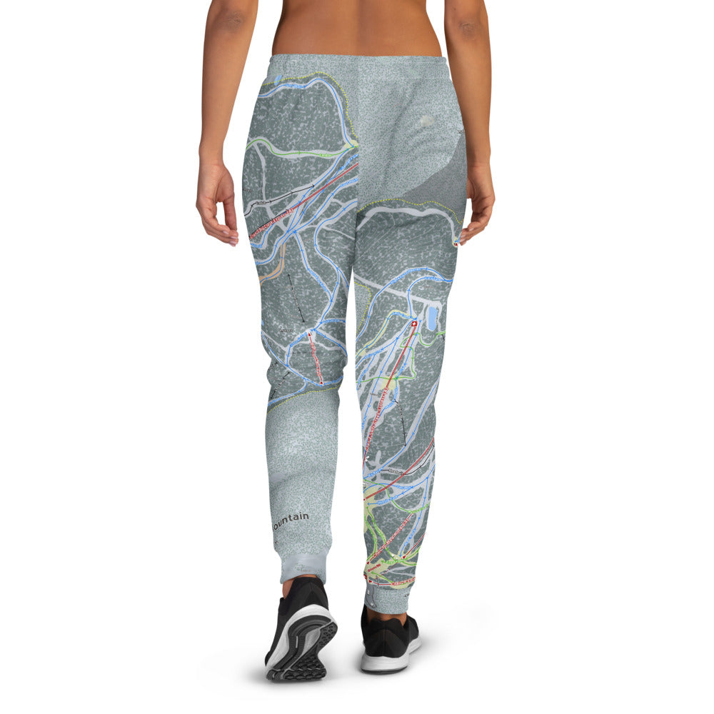 Whitefish, Montana Ski Trail Map Women's Mid-Layer - Powderaddicts