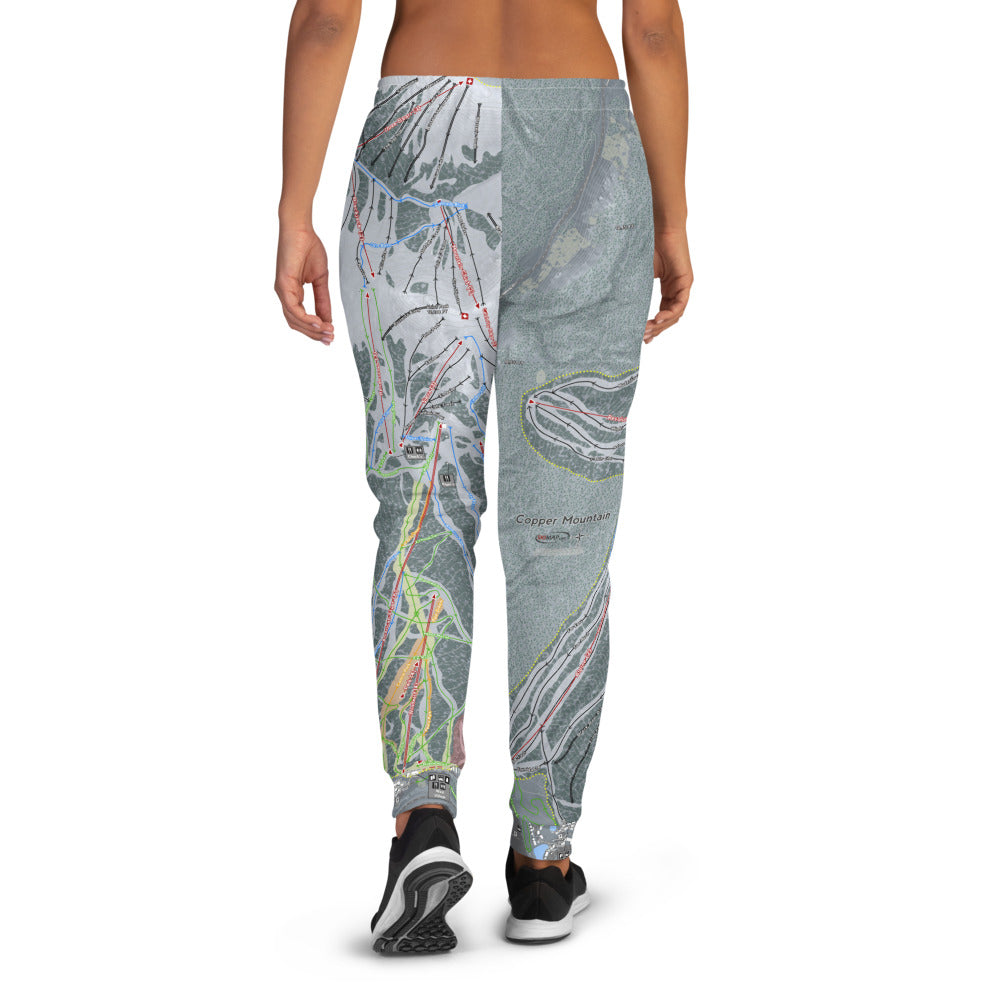 Copper Mountain, Colorado Ski Trail Map Women's Mid-Layer - Powderaddicts