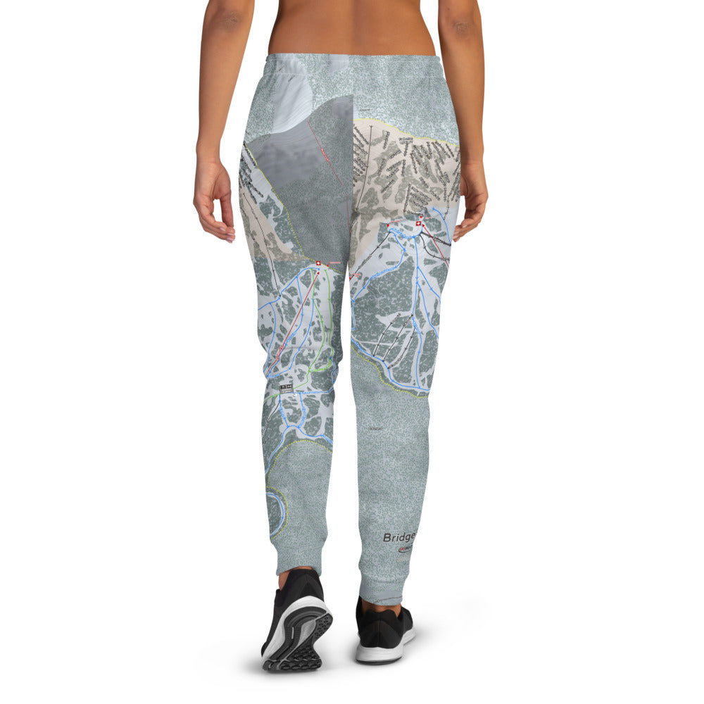 Bridger Bowl, Montana Ski Trail Map Women's Mid-Layer - Powderaddicts