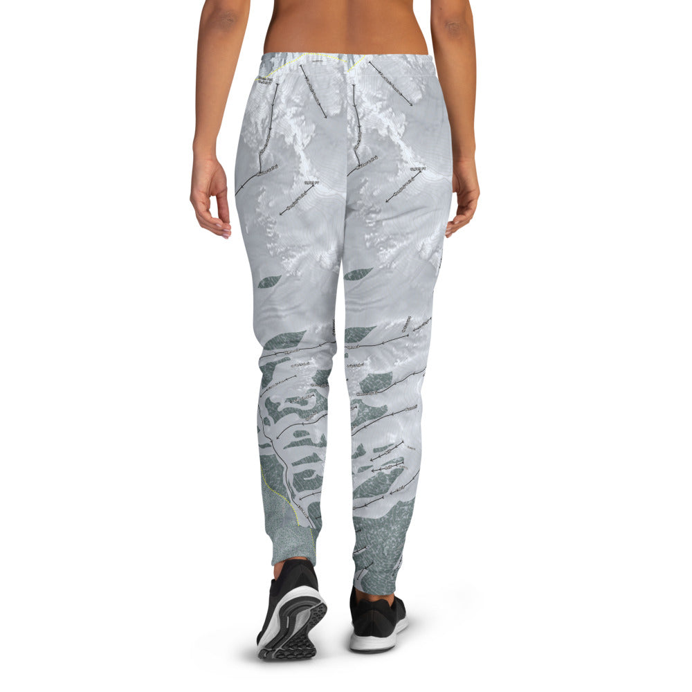 Silverton Mountain, Colorado Ski Trail Map Women's Mid-Layer - Powderaddicts