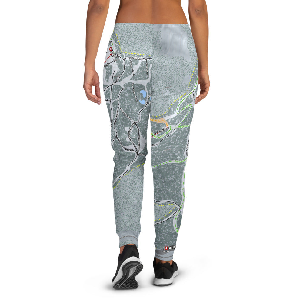Mt. Hood Ski Bowl, Oregon Ski Trail Map Women's Mid-Layer - Powderaddicts