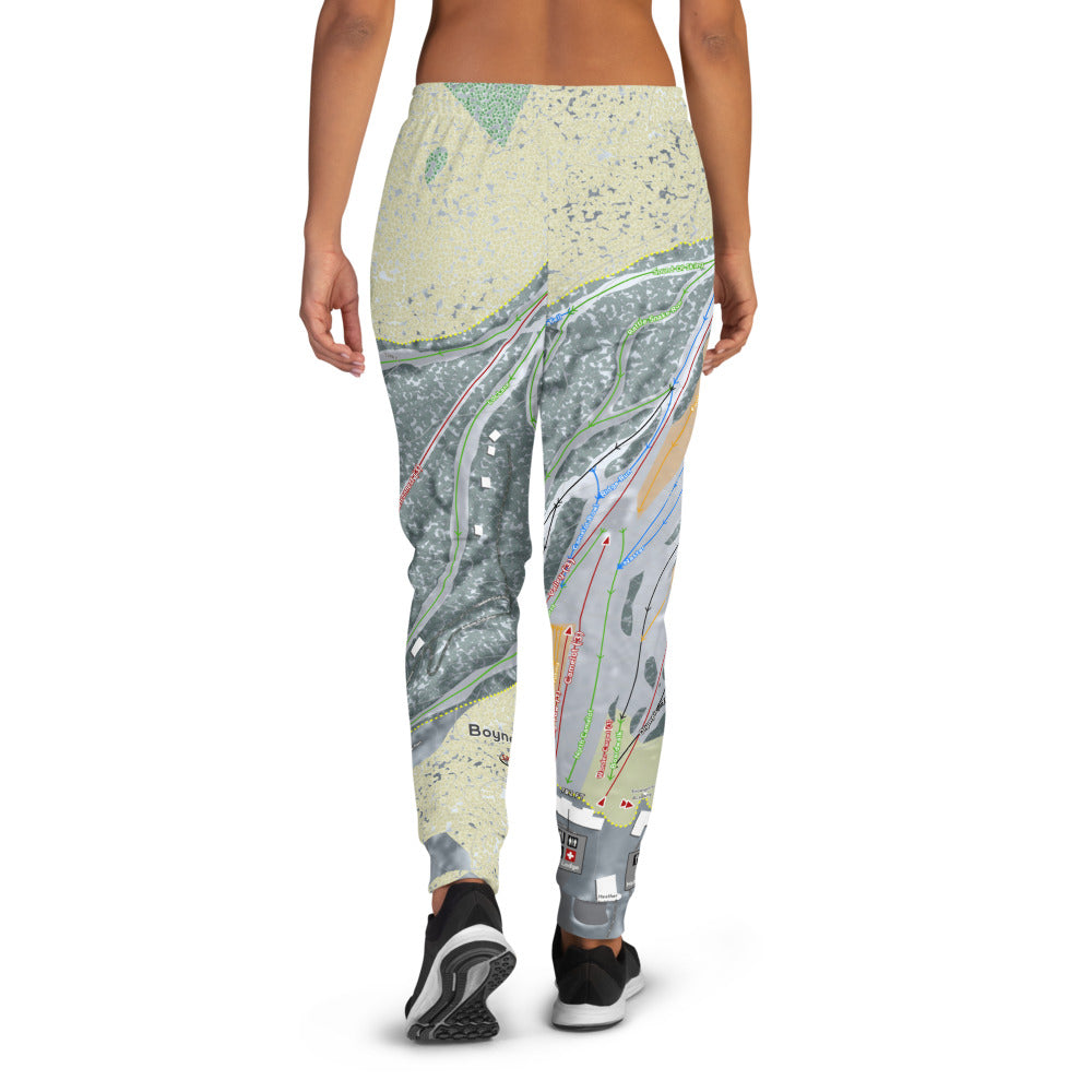 Boyne Highlands, Michigan Ski Trail Map Women's Mid-Layer - Powderaddicts