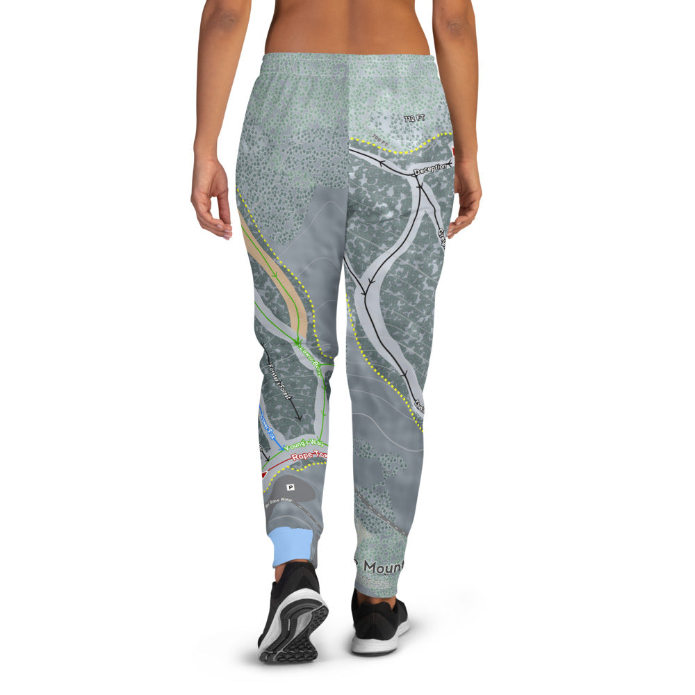 Titcomb Mountain, Maine Ski Trail Map Women's Mid-Layer - Powderaddicts