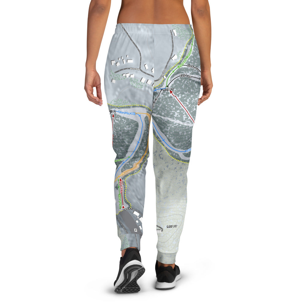 Coffee Mill, Minnesota Ski Trail Map Women's Mid-Layer - Powderaddicts