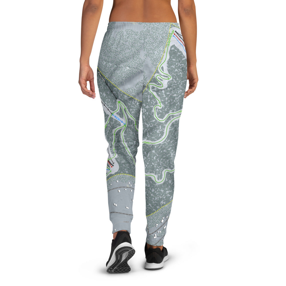 Nordic Valley, Utah Ski Trail Map Women's Mid-Layer - Powderaddicts